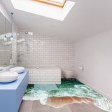 Additional product view of 3d Sea Floor Bathroom Stickers Decor.