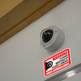 Product gallery view of 10x Video Camera Surveillance Warning Sign Pack.