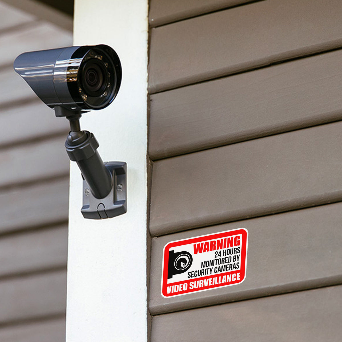 Alternate product view of 10x Video Camera Surveillance Warning Sign Pack.