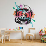 Alternate gallery view of Space Cat Wall Art Decor Transfer Sticker.