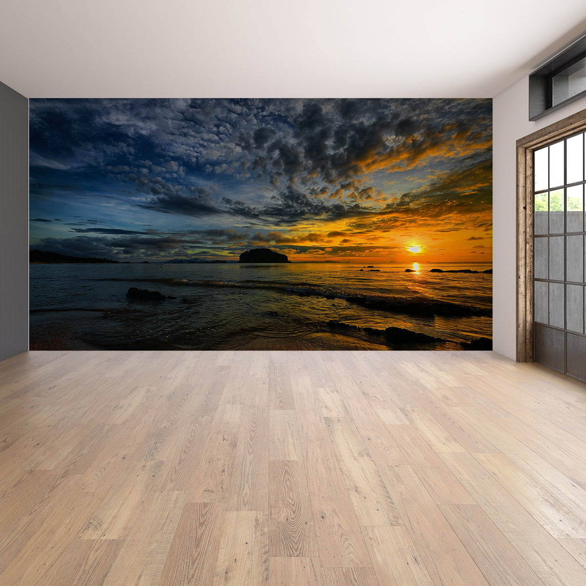 Product gallery view of Sunset Wallpaper Decals.