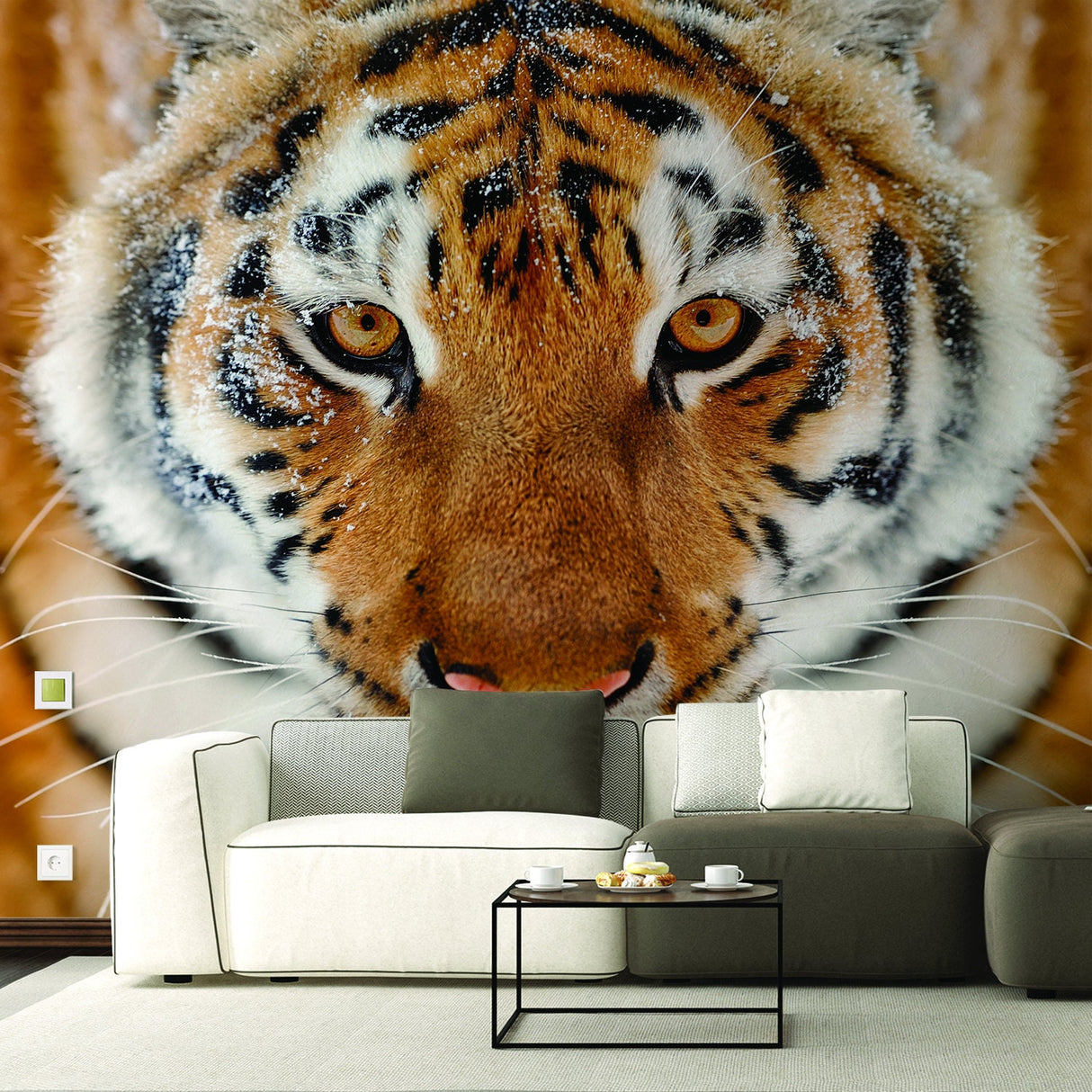Additional product view of Tiger Wallpaper Stick And Peel Decal.