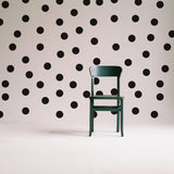 Circle Wall Stickers - Black 2 Inches Round Dot Labels.