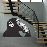 Additional product detail of Artist Monkey With Headphones Wall Sticker.