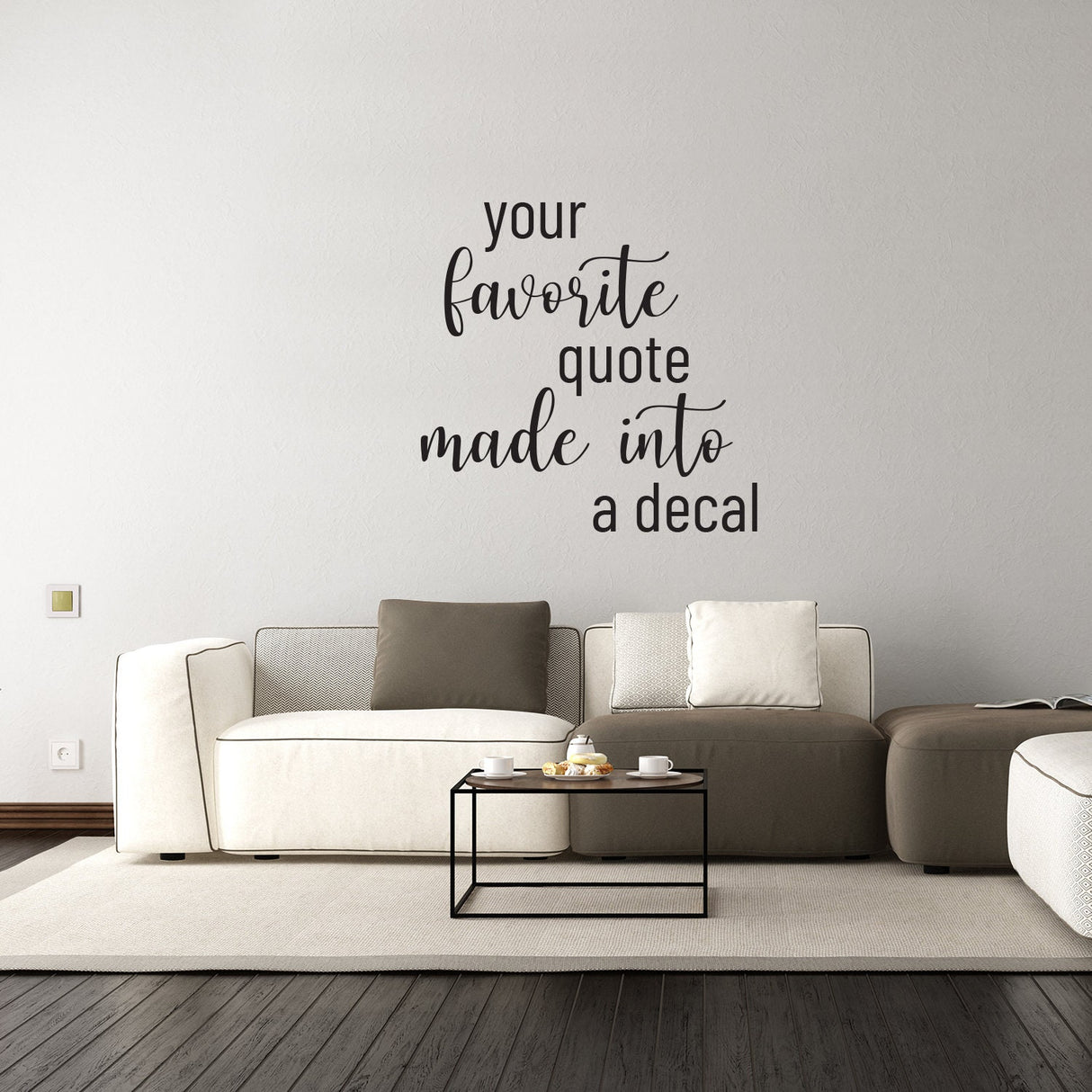 Alternate gallery view of Custom Text Quote Decal.