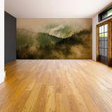Product presentation view of Foggy Forest Wallpaper Decal.