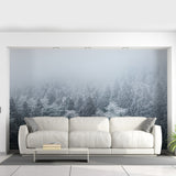 Additional product detail of Foggy Forest Wallpaper Decal.