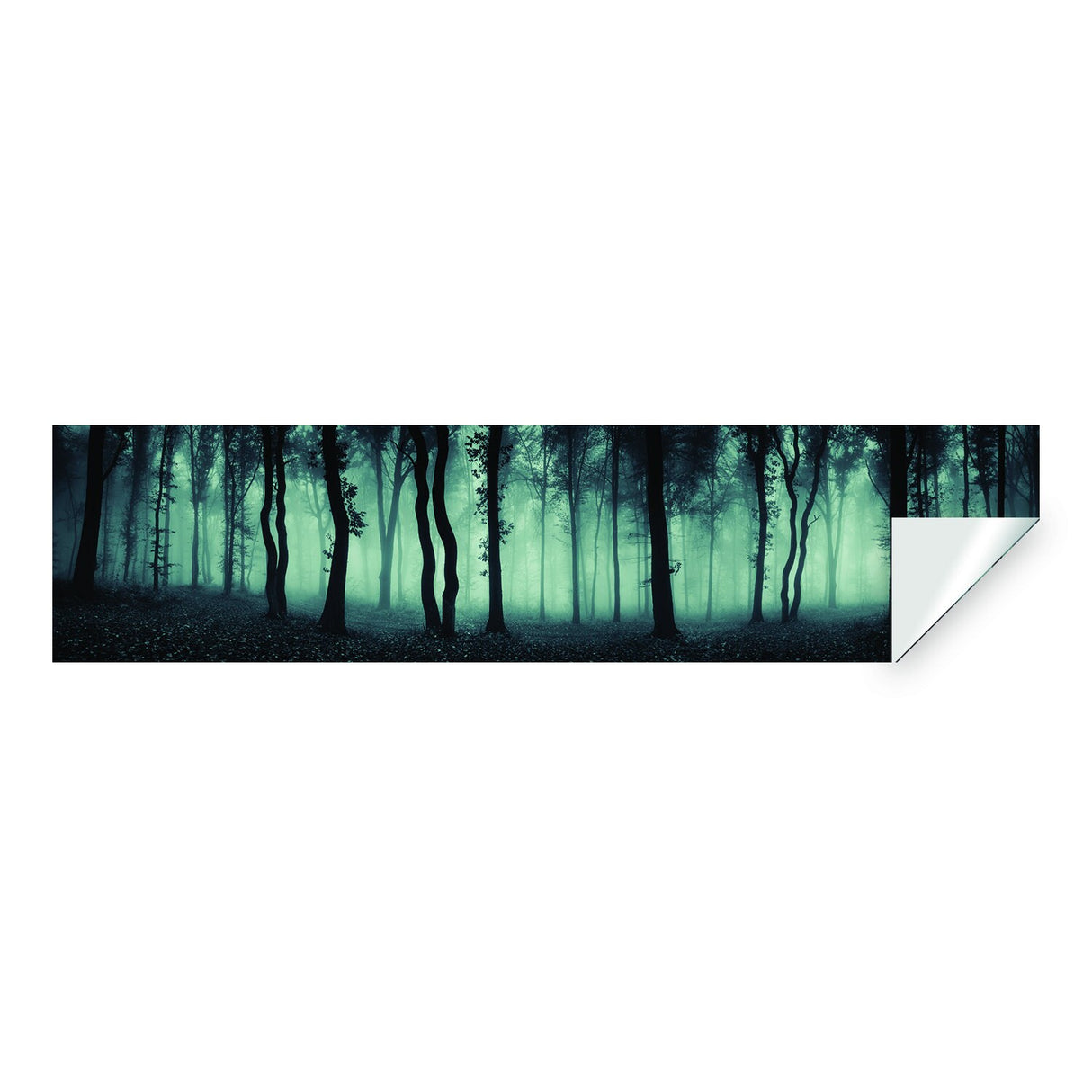 Alternate product view of Foggy Forest Wallpaper Decal.