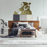 Alternate gallery view of Artist Monkey With Headphones Wall Sticker.