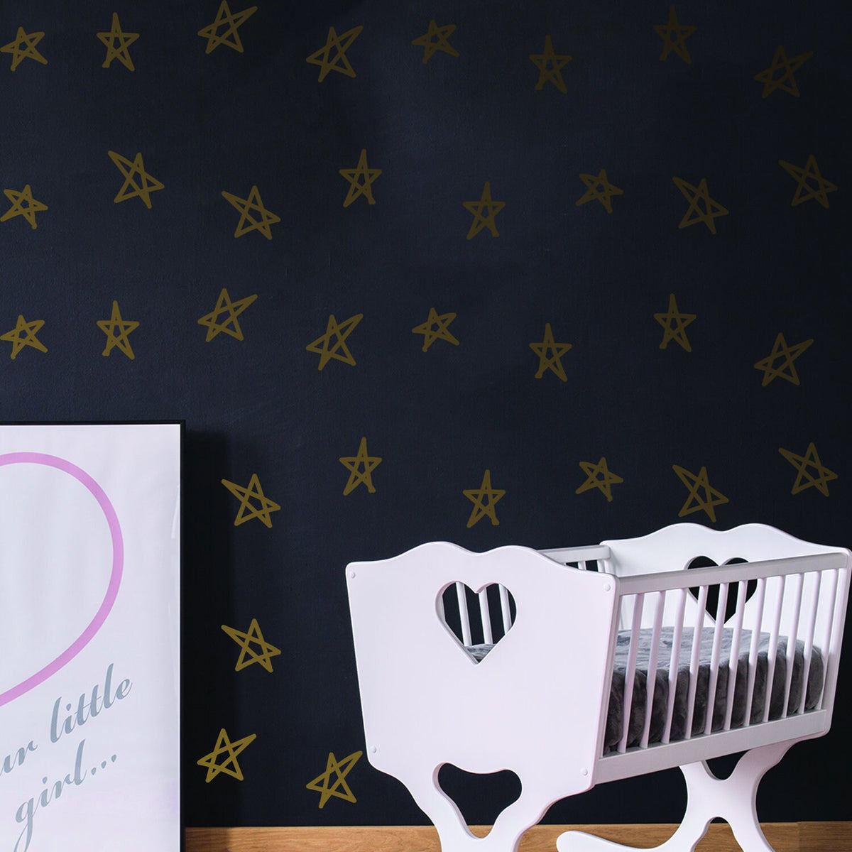 Additional product detail of 40x Stars Decor Wall Decals For Nursery.