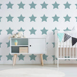 Alternate product presentation of 40x Stars Decor Wall Decals For Nursery.