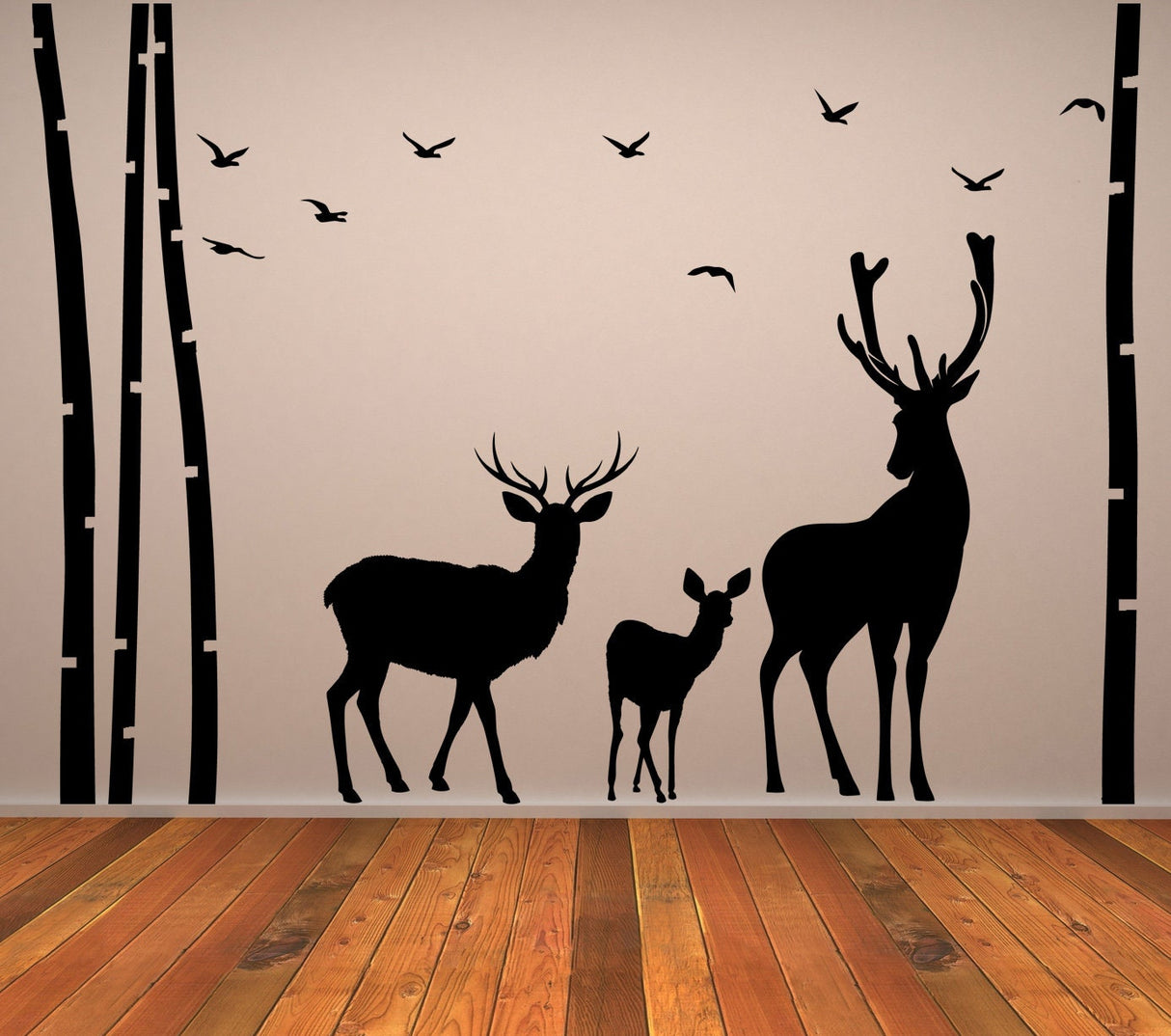 Additional product detail of Deer & Moose Wildlife Wall Decal.