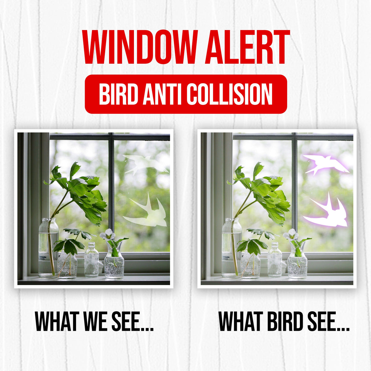 Alternate product view of Bird Decals For Windows Anti Collision.