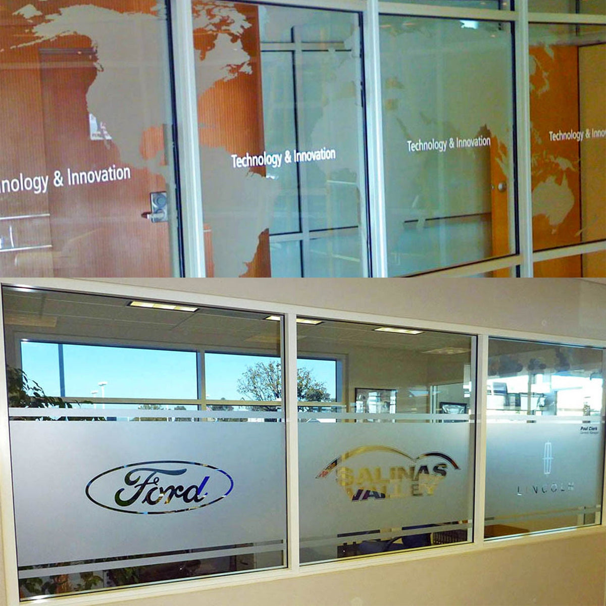 Additional product detail of Custom Frosted Window Film Sticker.