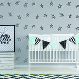 Product presentation view of 40x Stars Decor Wall Decals For Nursery.