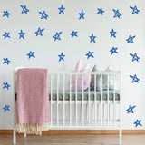 Alternate product presentation of 40x Stars Decor Wall Decals For Nursery.