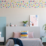Alternate product presentation of 60x Stars Decor Wall Decals For Nursery.