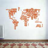 Additional product detail of World Map Wall Decal.