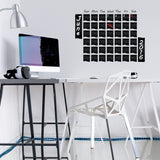Alternate product presentation of Weekly Planner Chalkboard Decal Wall Sticker.