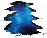 3D Floor Space Portal Hole Decal - Galaxy Art Sticker Decor For Kid Teen Living Room Bathroom.