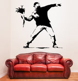 Additional product detail of Artist Flower Thrower Wall Decal.
