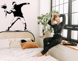 Additional product view of Artist Flower Thrower Wall Decal.