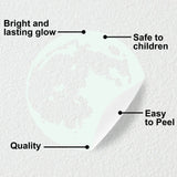 Alternate product view of Glow In The Dark Moon Wall Sticker.