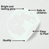 Alternate product view of Glow In The Dark Moon Wall Sticker.