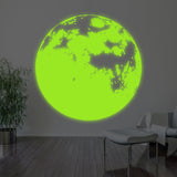 Alternate product presentation of Glow In The Dark Moon Wall Sticker.