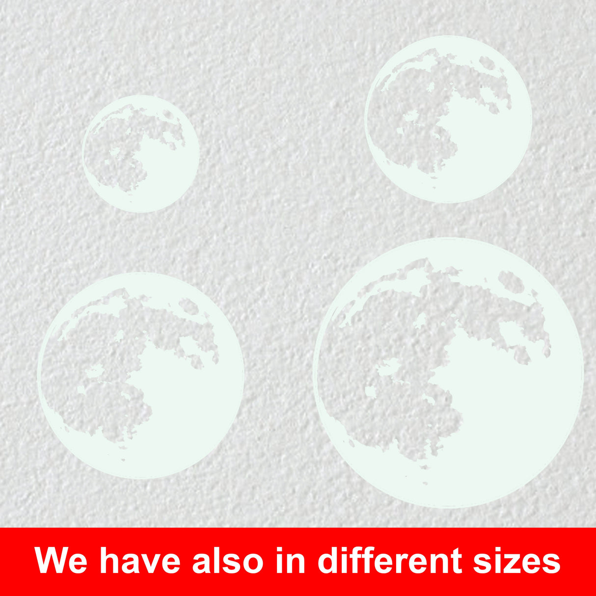 Additional product detail of Glow In The Dark Moon Stars Wall Sticker.