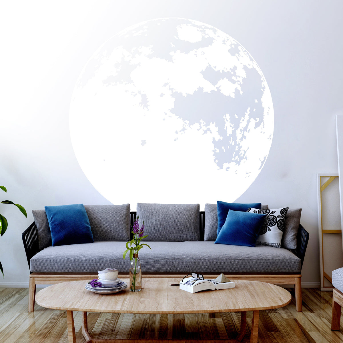 Additional product view of Glow In The Dark Moon Wall Sticker.