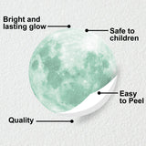 Alternate product view of Glow In The Dark Full Moon And Star Wall Sticker.