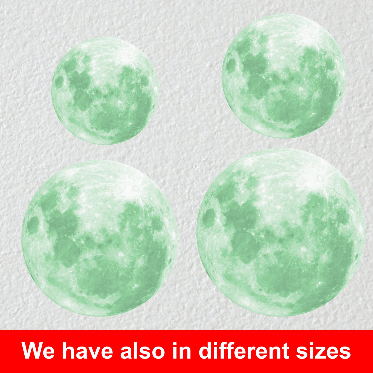 Product gallery view of Glow In The Dark Full Moon And Star Wall Sticker.