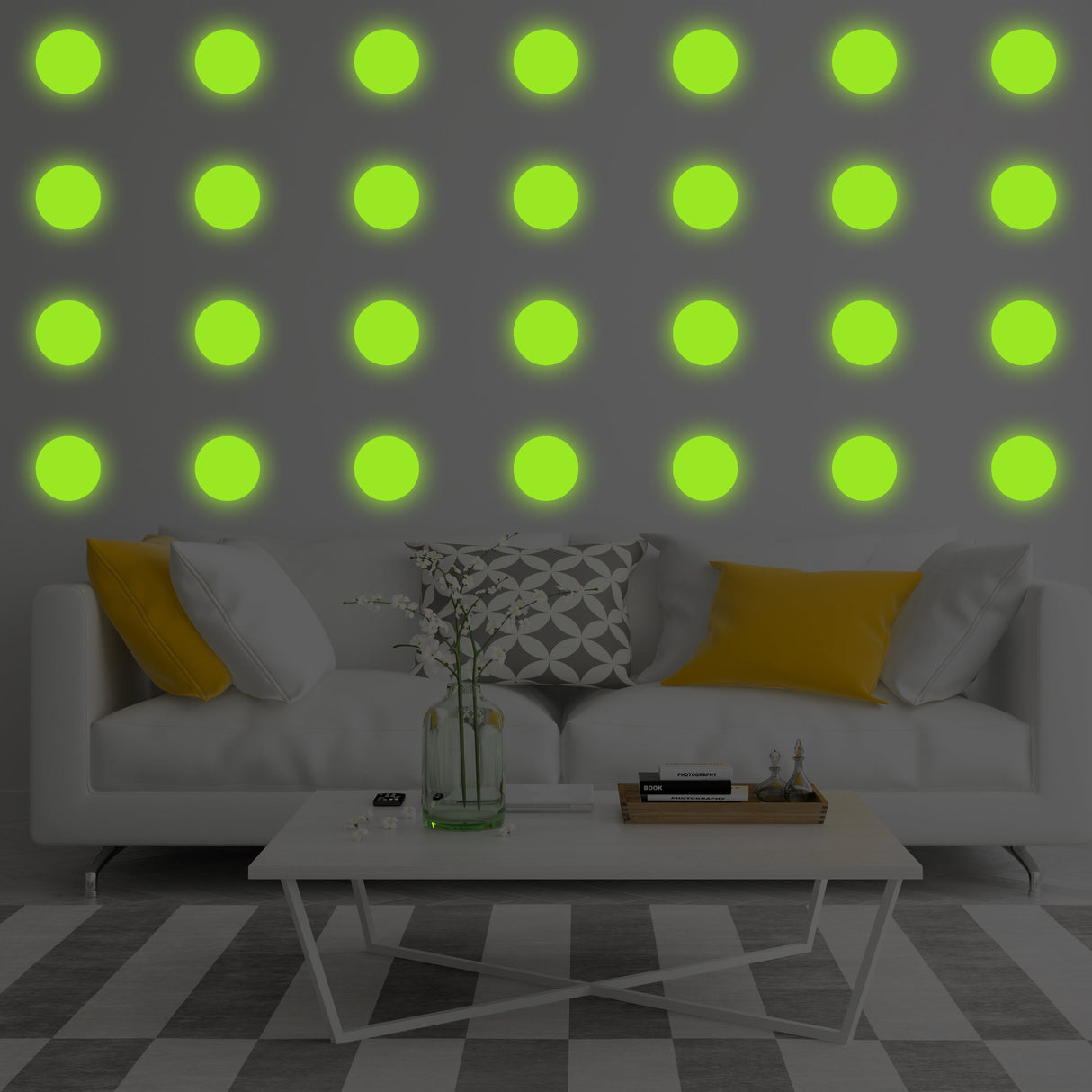 Alternate gallery view of 40x Glow In Dark Dots Wall Stickers.