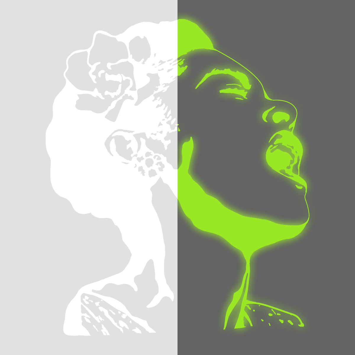 Alternate product view of Glow In Dark Life Is Beautiful Artist Street Art Wall Decal.