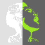 Alternate product view of Glow In Dark Life Is Beautiful Artist Street Art Wall Decal.