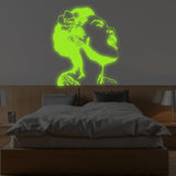 Product gallery view of Glow In Dark Life Is Beautiful Artist Street Art Wall Decal.