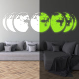 Alternate product view of Glow-in-the-Dark Moon Phases Wall Decal.