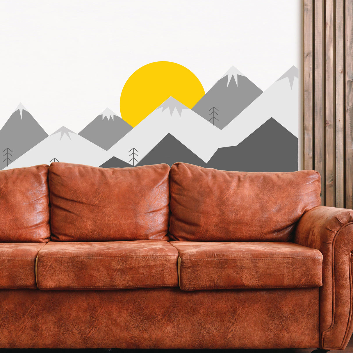Product gallery view of Mountain Wall Decal.
