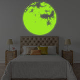 Alternate product presentation of Glow In Dark Moon Wall Decor Decal.