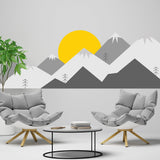 Alternate product presentation of Mountain Wall Decal.
