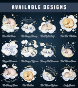 Alternate product view of Sleeping Animal Nursery Wall Sticker.