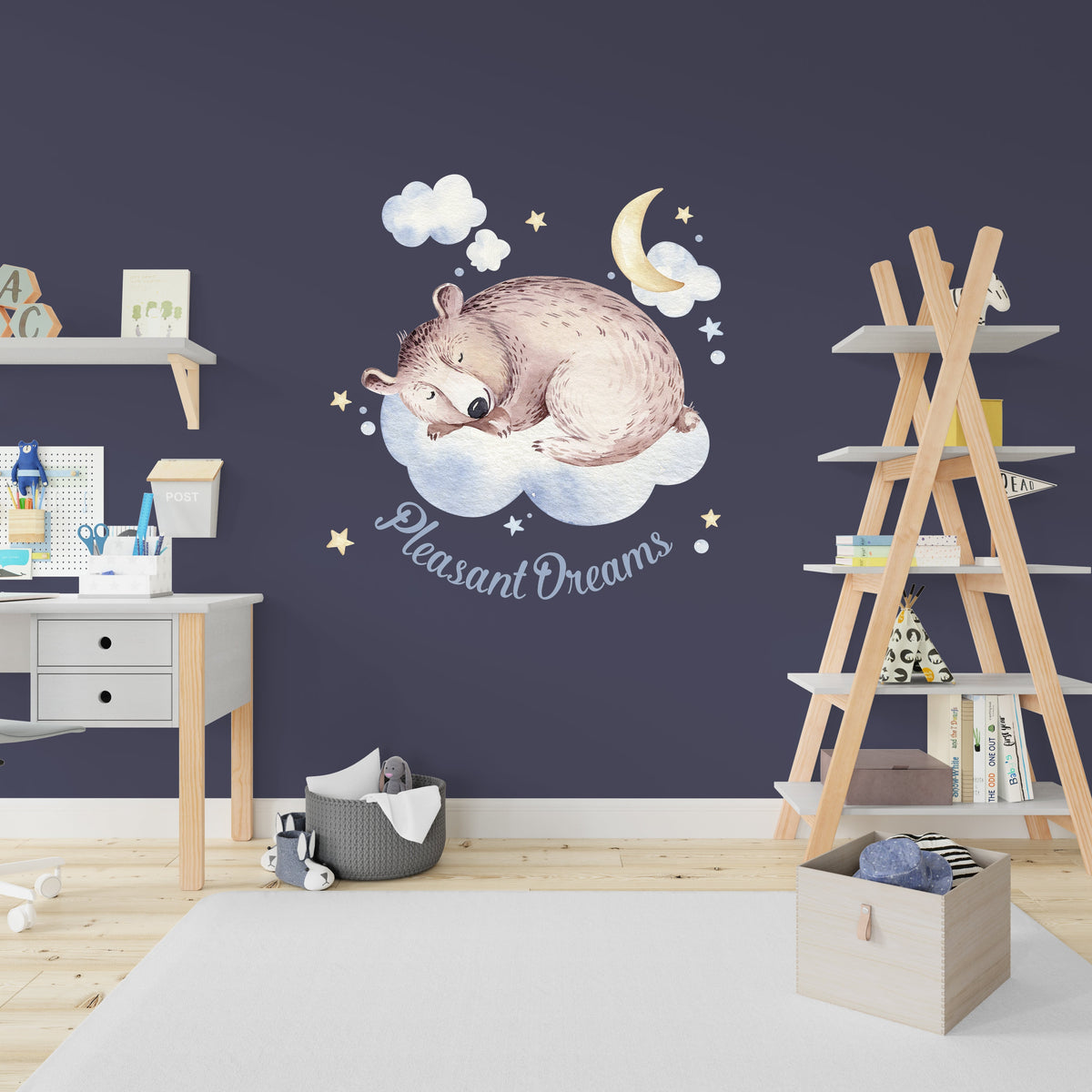 Alternate product presentation of Nursery Cloud Dream Wall Sticker.
