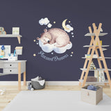 Alternate product presentation of Nursery Cloud Dream Wall Sticker.