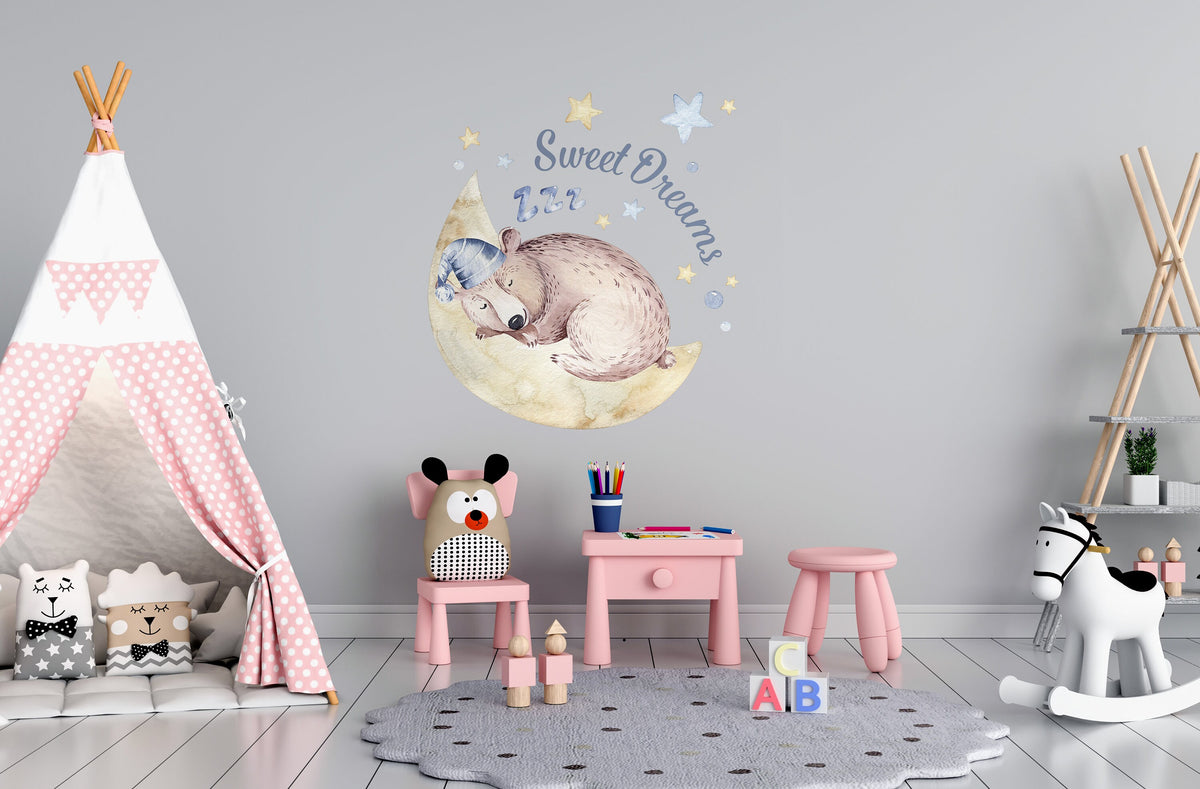 Product detail view of Nursery Cloud Dream Wall Sticker.