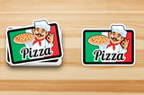 Alternate product presentation of Laminated Custom Kiss Die Cut Stickers.