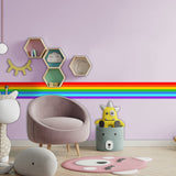 Alternate product presentation of Rainbow Border Sticker.