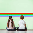 Rainbow Border Sticker - Ranbows Theme Stick Stripe Tape Decor
