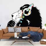 Alternate product presentation of Lion Wall Sticker.