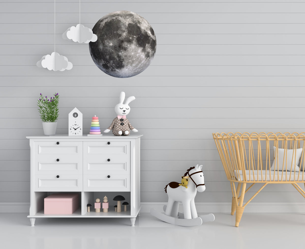 Alternate product presentation of Full Moon Wall Decal.